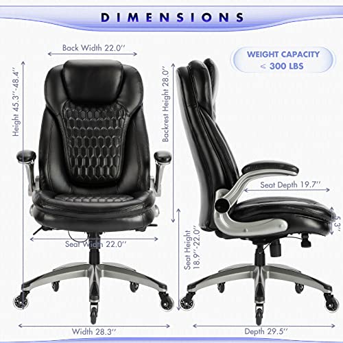 Black High Back Leather Executive Office Chair M59921