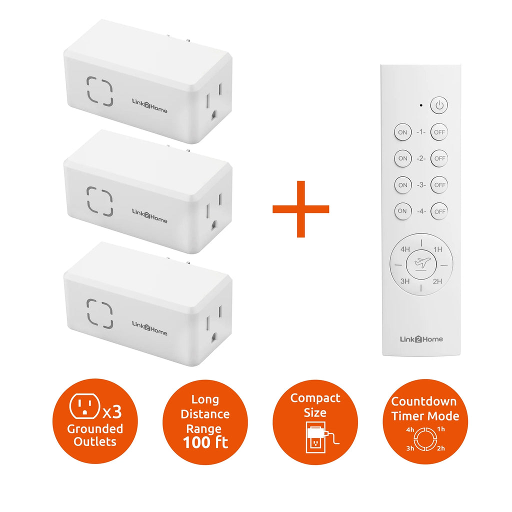 Wireless Remote Control Outlet Switch with Countdown Timer U89876