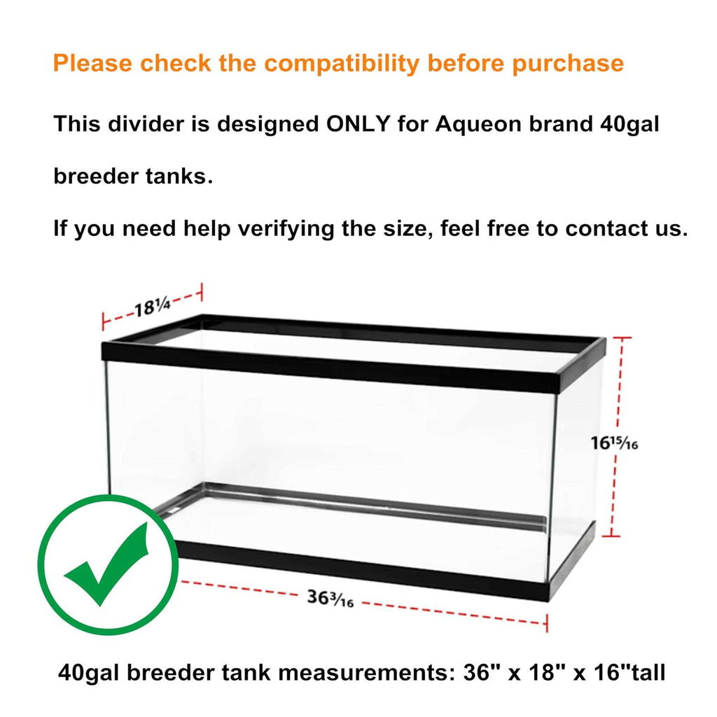 Acrylic Aquarium Divider Kit with Suction Cups N579