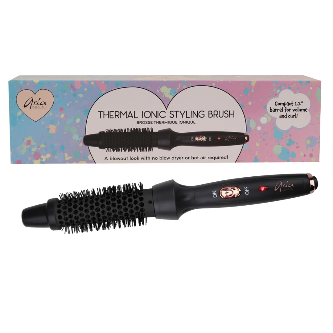 Black Ceramic Round Styling Brush B8194