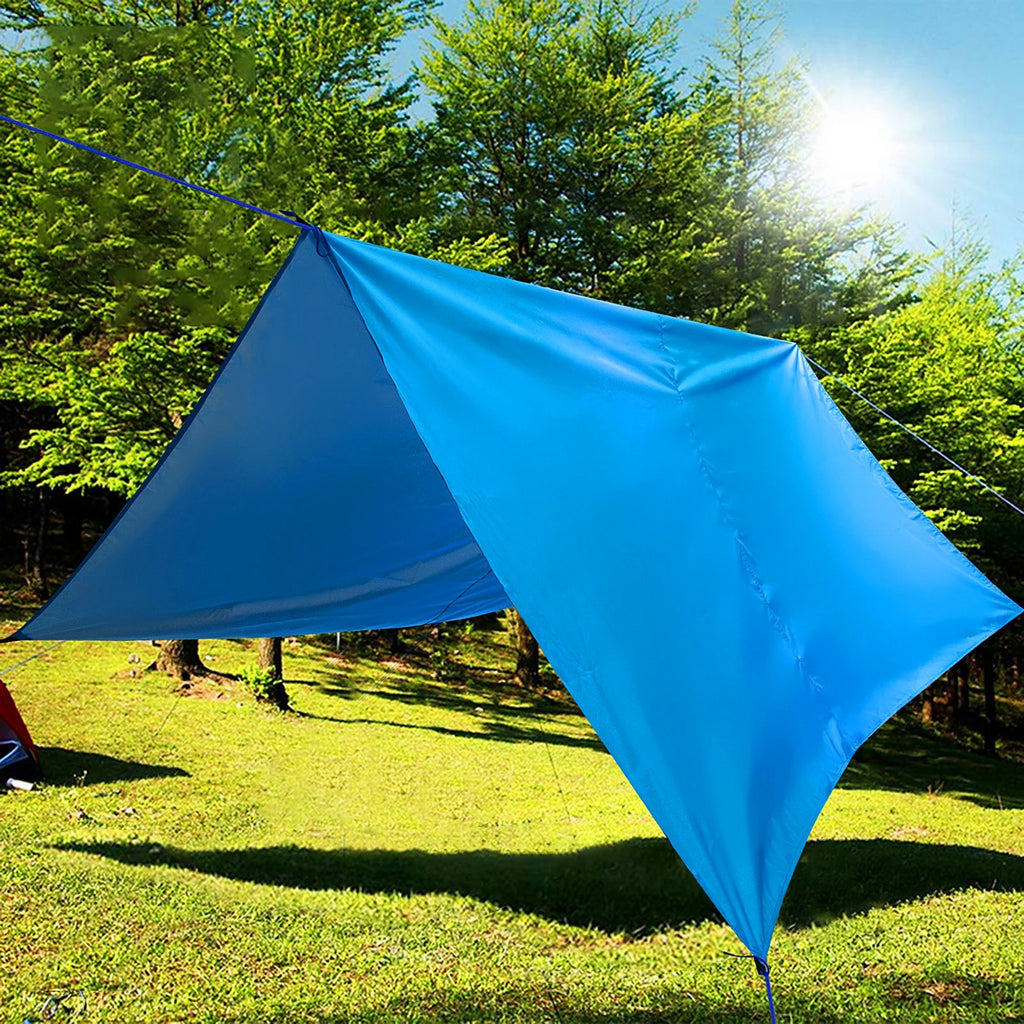 9.8 * 9.8ft Waterproof Camping Tarp Sunshade Rain Shelter Lightweight Tarpaulin Canopy V866