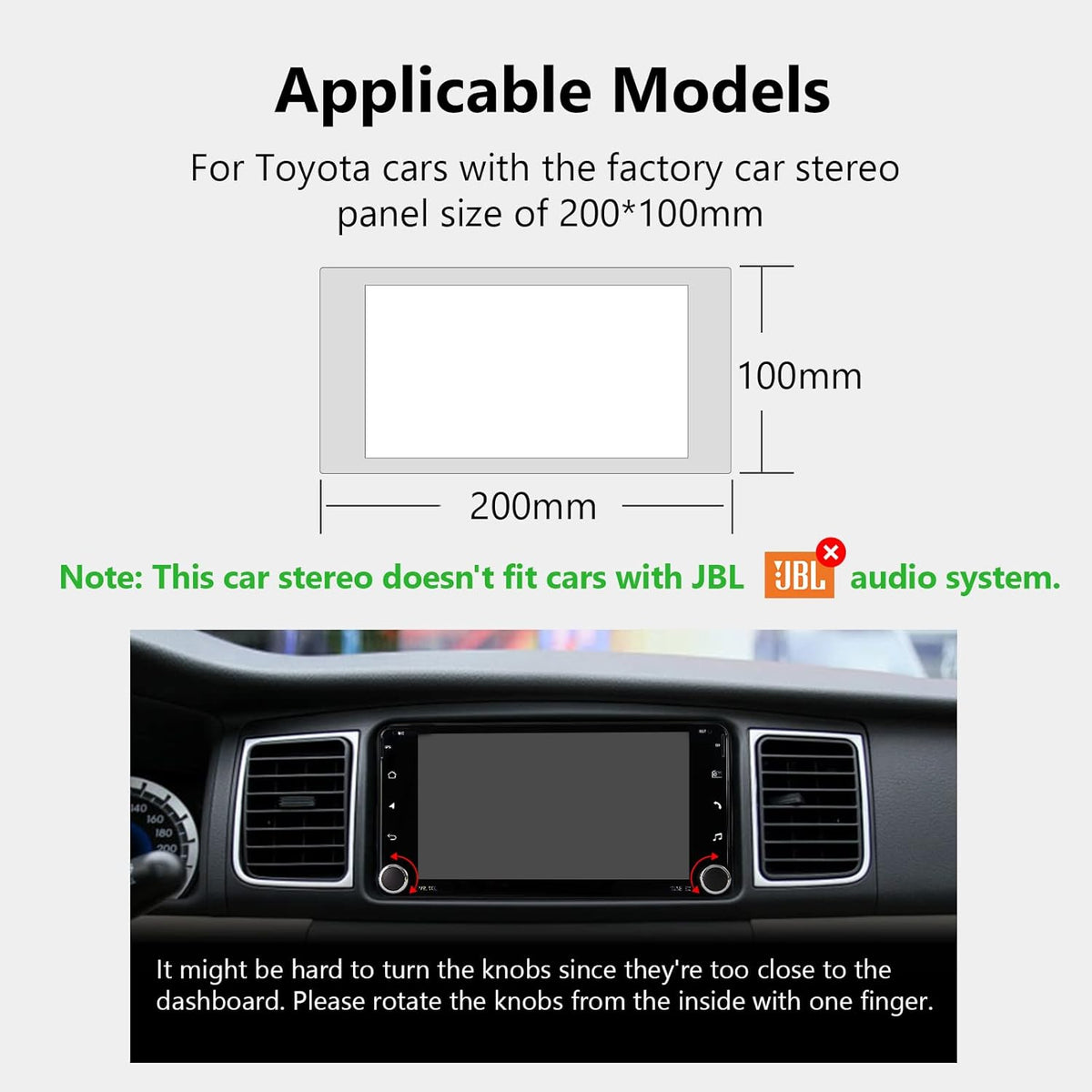 7 Inch Double Din Car Stereo Receiver with Bluetooth 5.0 T810