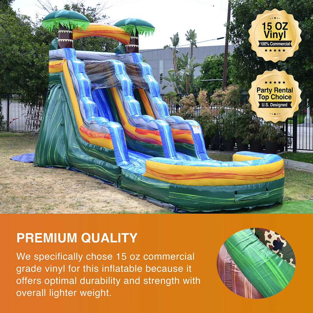 Commercial Grade Inflatable Bounce House Water Slide with Splash Pool and Blower R872664