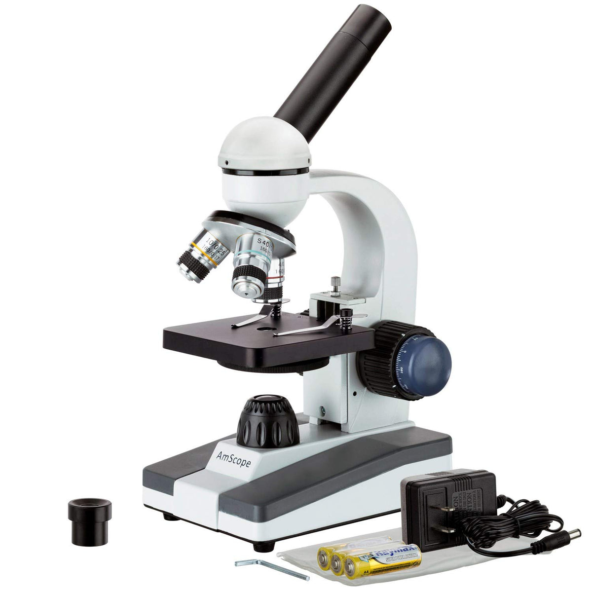 40X-1000X Cordless LED Student Biological Compound Microscope Q2152