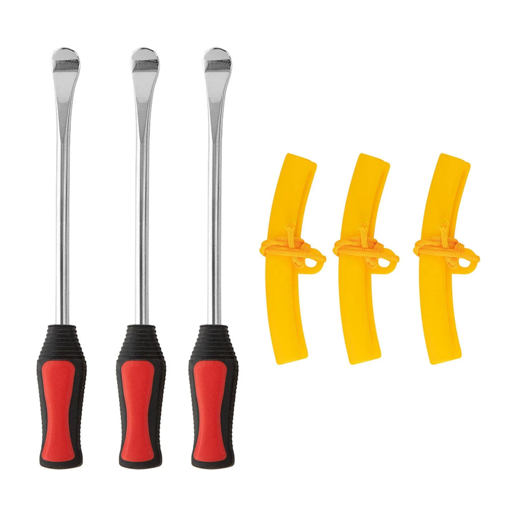 Yellow 3Pcs Tire Spoon Lever Repair Tool Y54350
