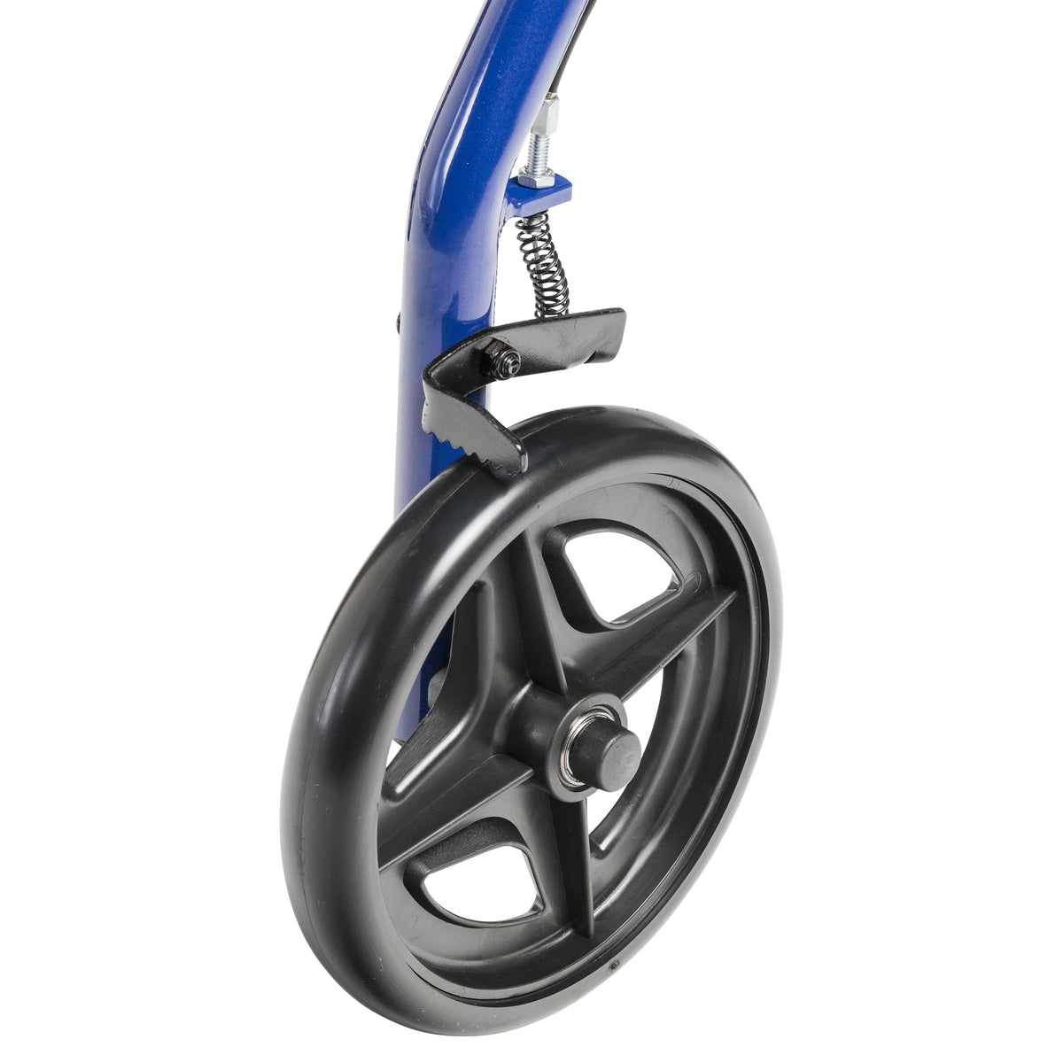 Blue Aluminum Rollator Rolling Walker with Padded Seat J534