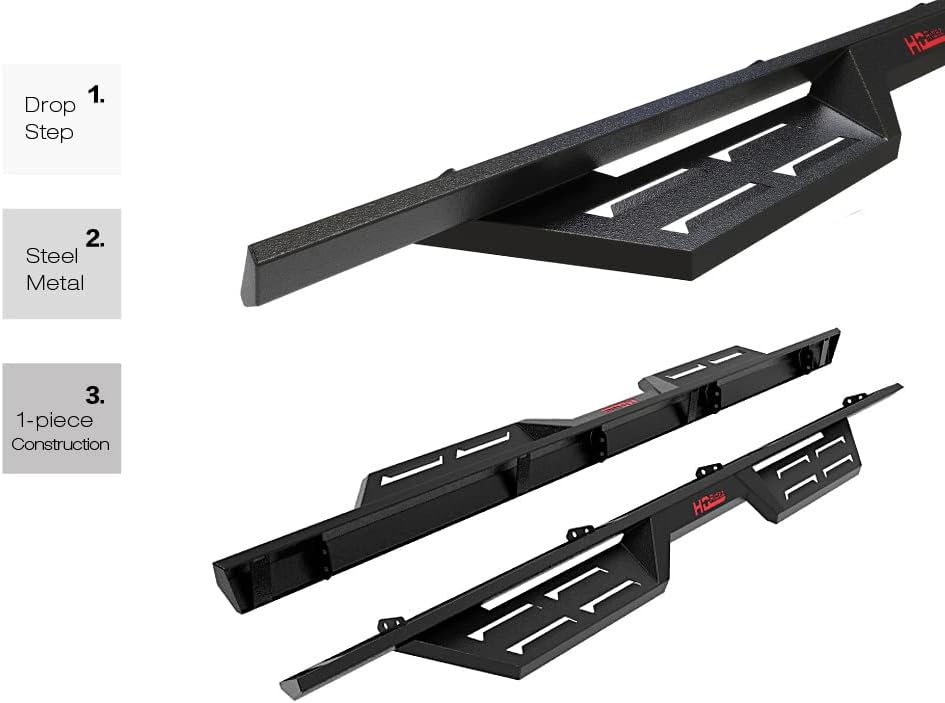 Steel Construction Drop Down Style Running Boards N142571