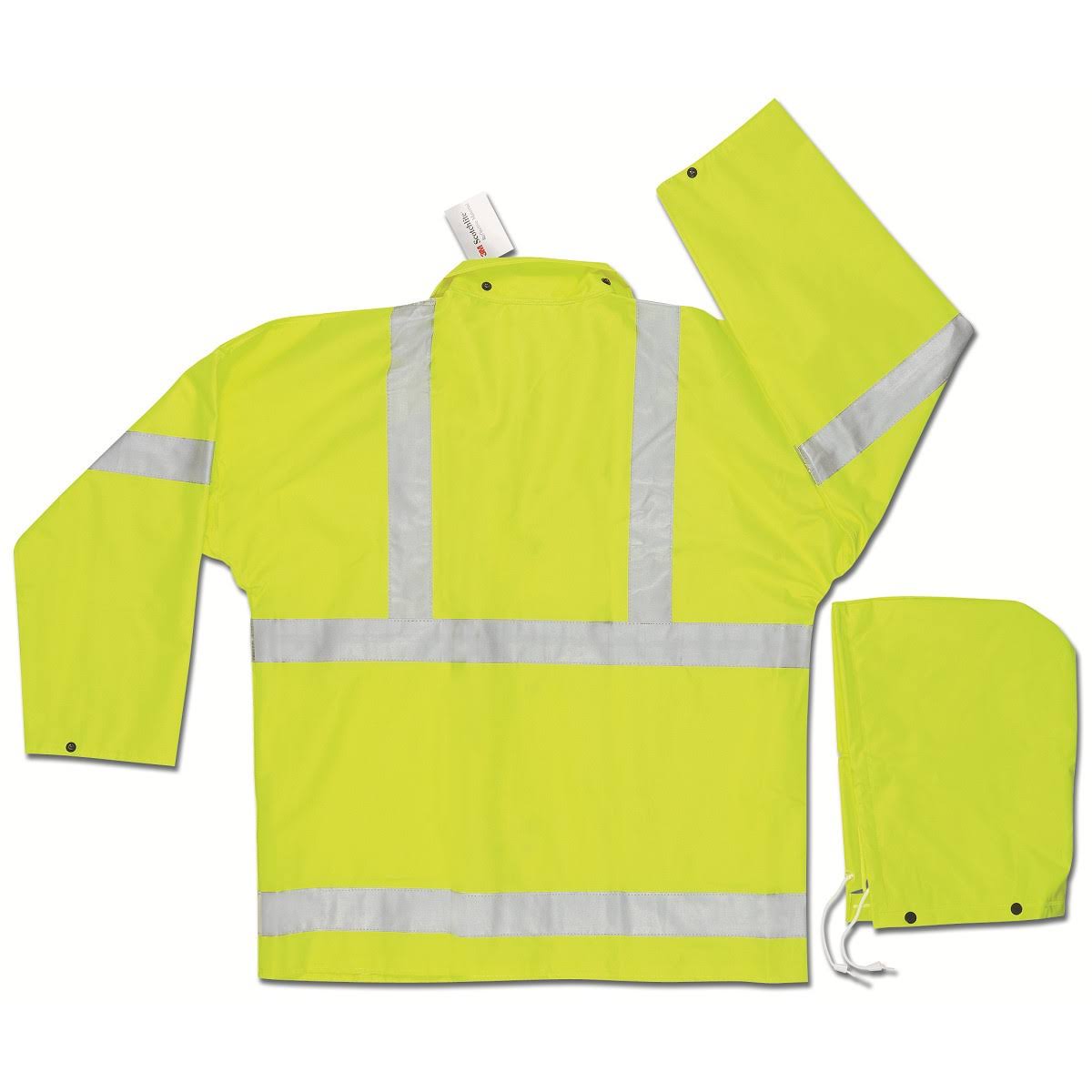 Lime Polyester and PVC 3-Piece Safety... K4633