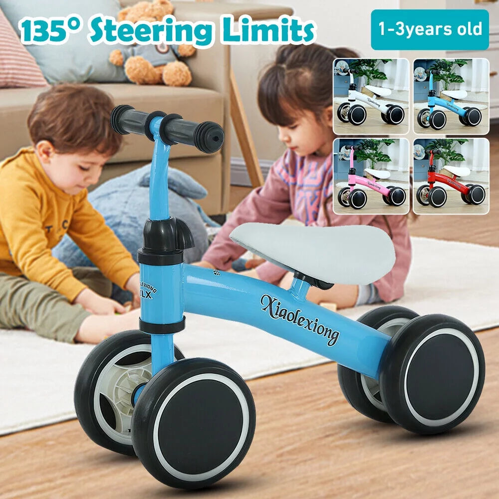 Baby Balance Bike 4 Wheels No Pedal A338248