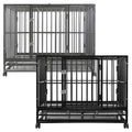 Heavy Duty 48-Inch Black Dog Cage K9454