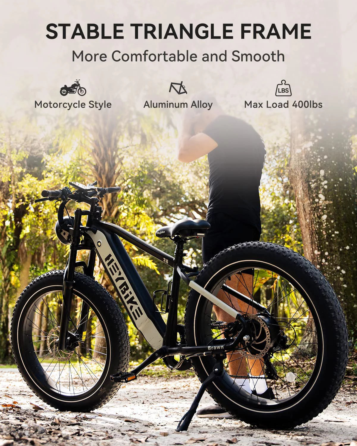 Electric Bike 750W Fat Tire 48V 18Ah Removable Battery 26'' Wheel S31955