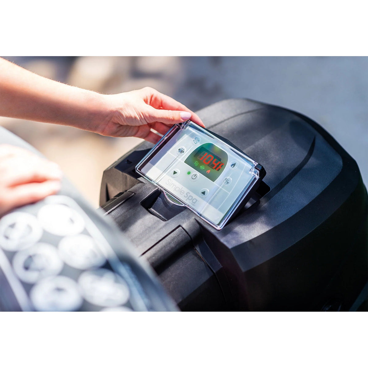 77in x 26in Inflatable Hot Tub with Filter Pump & Cover X984456