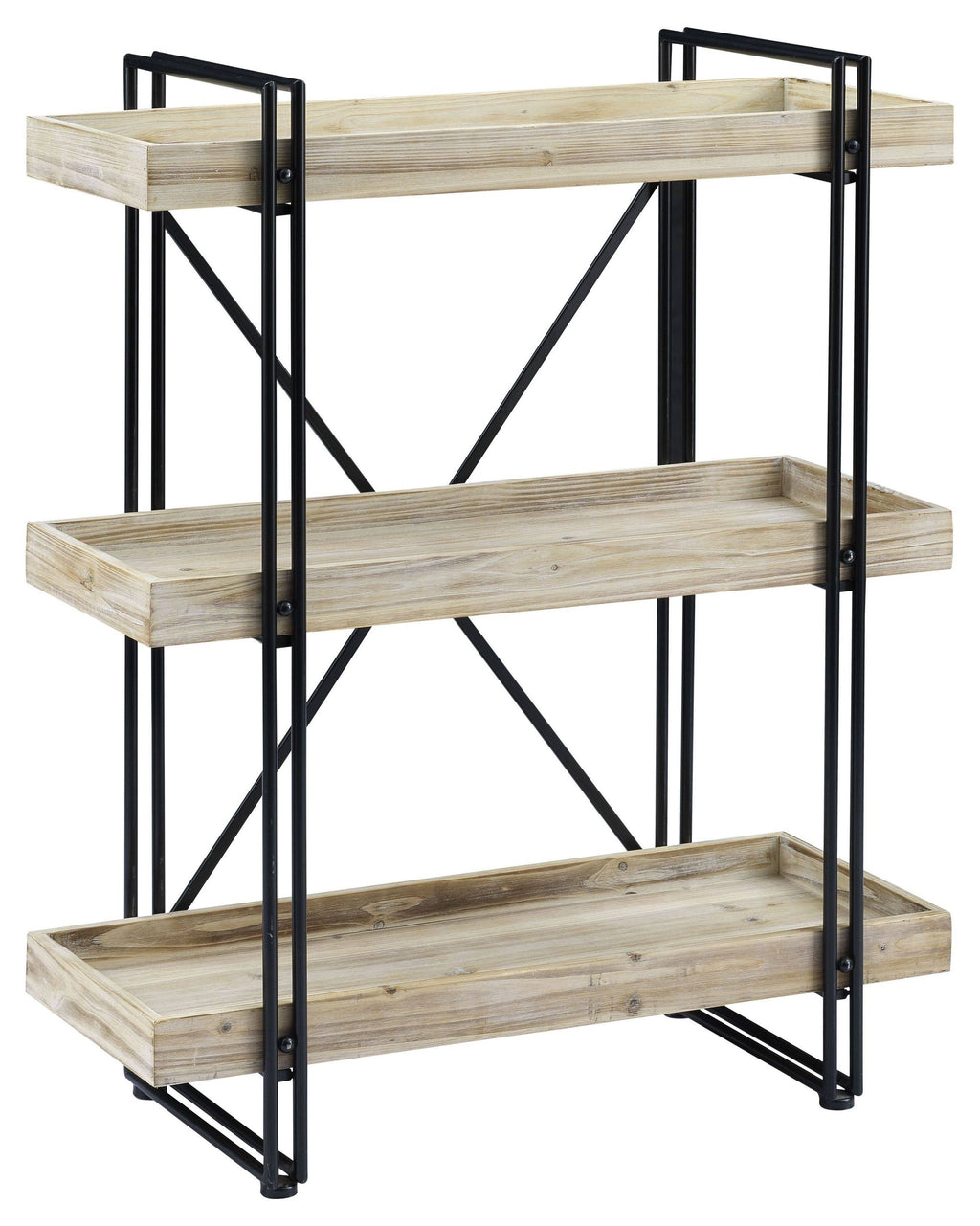 White Washed Natural Bookcase P72282