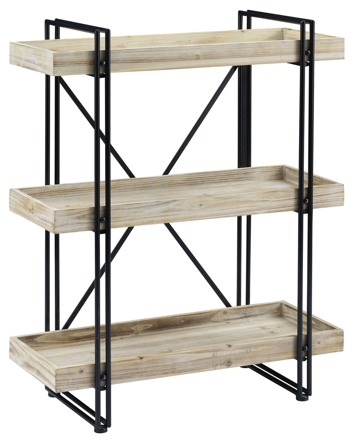 White Washed Natural Bookcase P72282