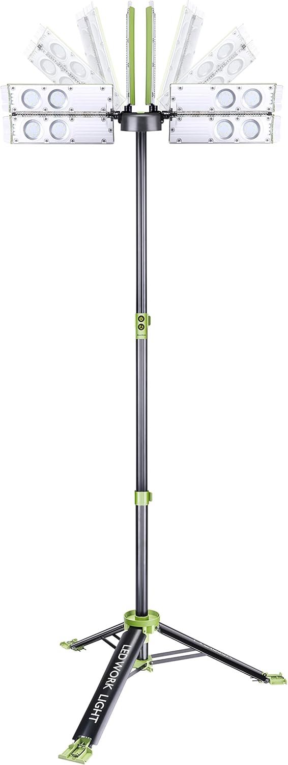 8000 Lumen Cordless Tripod LED Work Light G37525