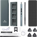 Electric Screwdriver, 62-in-1 Mini Rechargeable Cordless Precision Screwdriver Set with LED Light and 48 Magnetic Bits, Gray C107