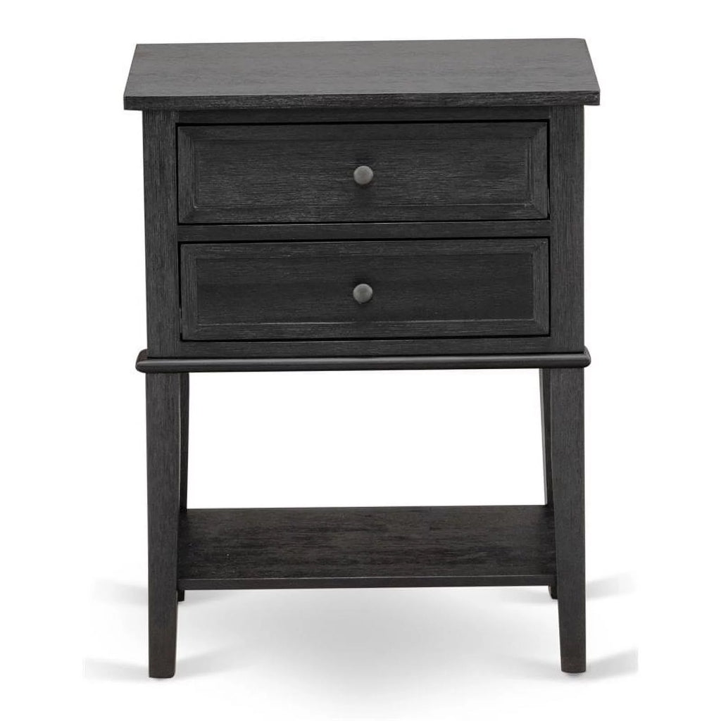 16" Wood Nightstand with 2 Drawers H883