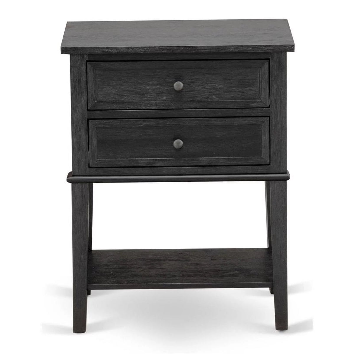 16" Wood Nightstand with 2 Drawers H883