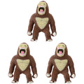 3 PCS Stretchy Toy Animal Gorilla Stress Elastic O4969