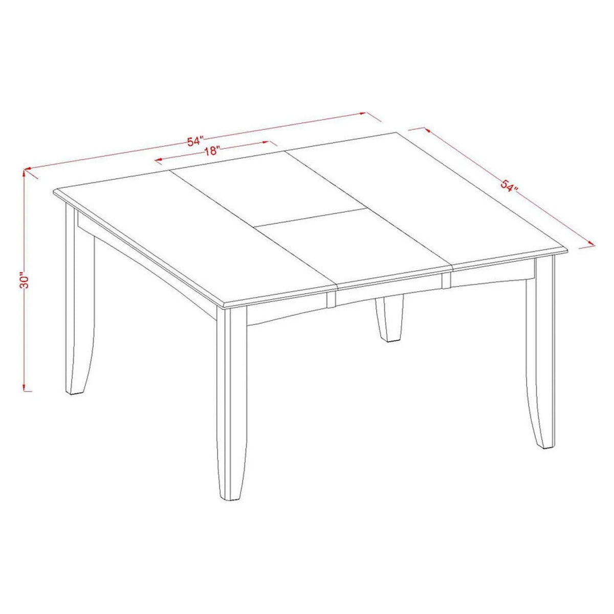 Dining Table and 4 Wooden Dining Chairs V965086