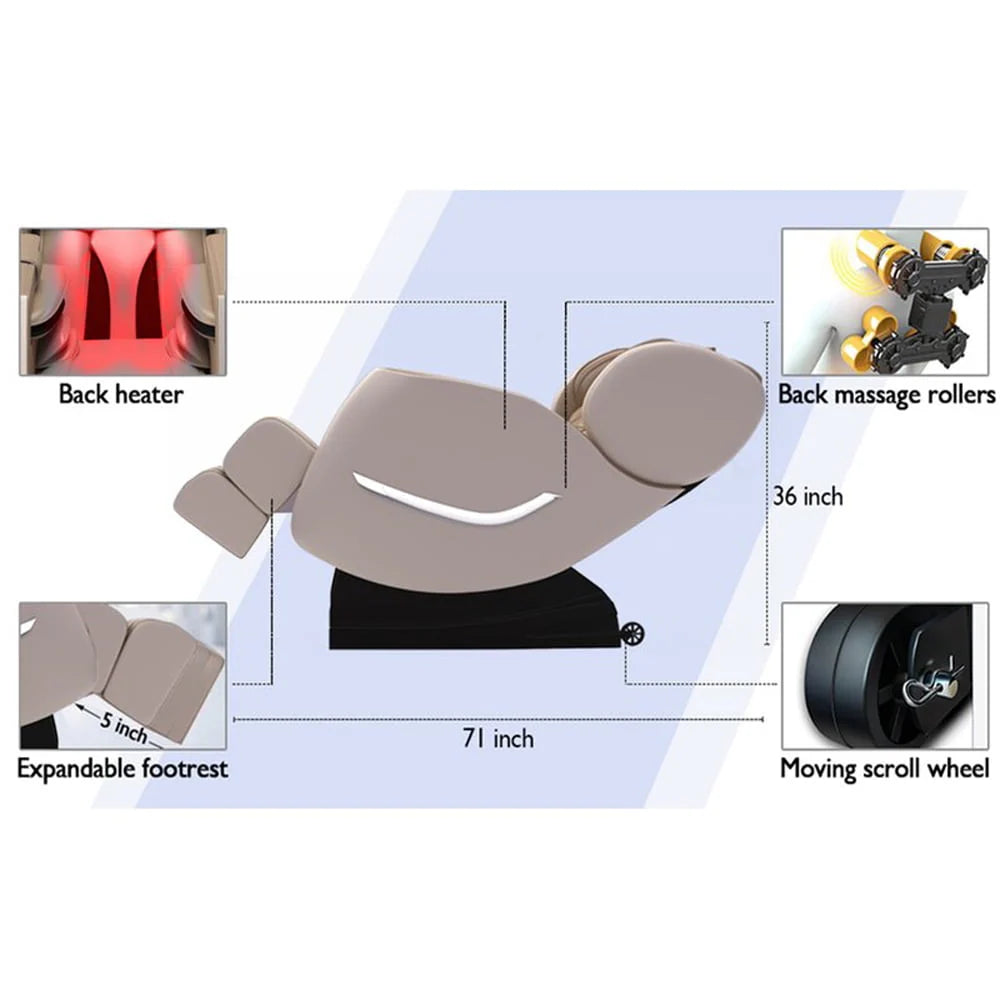 Black Full Body Electric Zero Gravity Shiatsu Massage Chair L469633