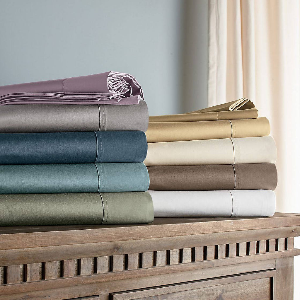 Midnight Blue 450 Thread Count Supima Cotton Sateen California King Deep Pocket Sheet P132584