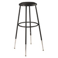 Black Vinyl Adjustable Height Padded Stool K1474