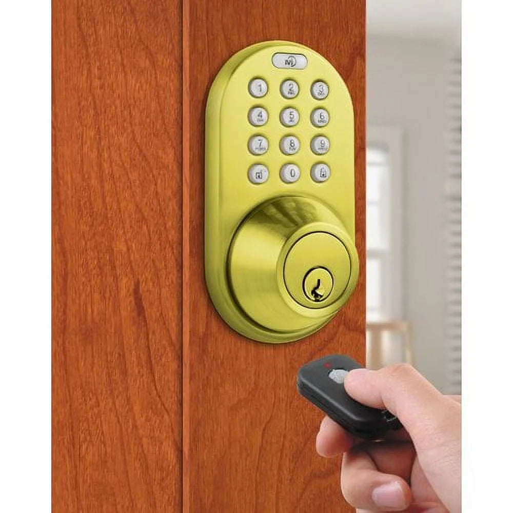 Antique Brass Digital Deadbolt Door Lock W1144