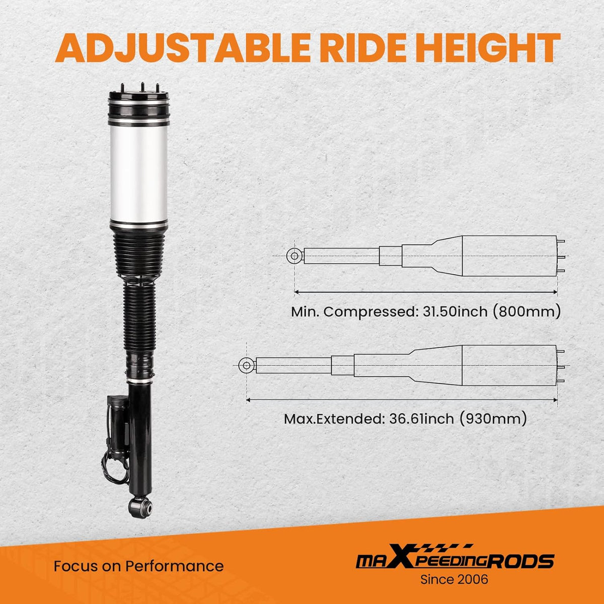 Rear Air Suspension Strut for Mercedes-Benz W220 S430 S500 S600 (2000-2006) P883583