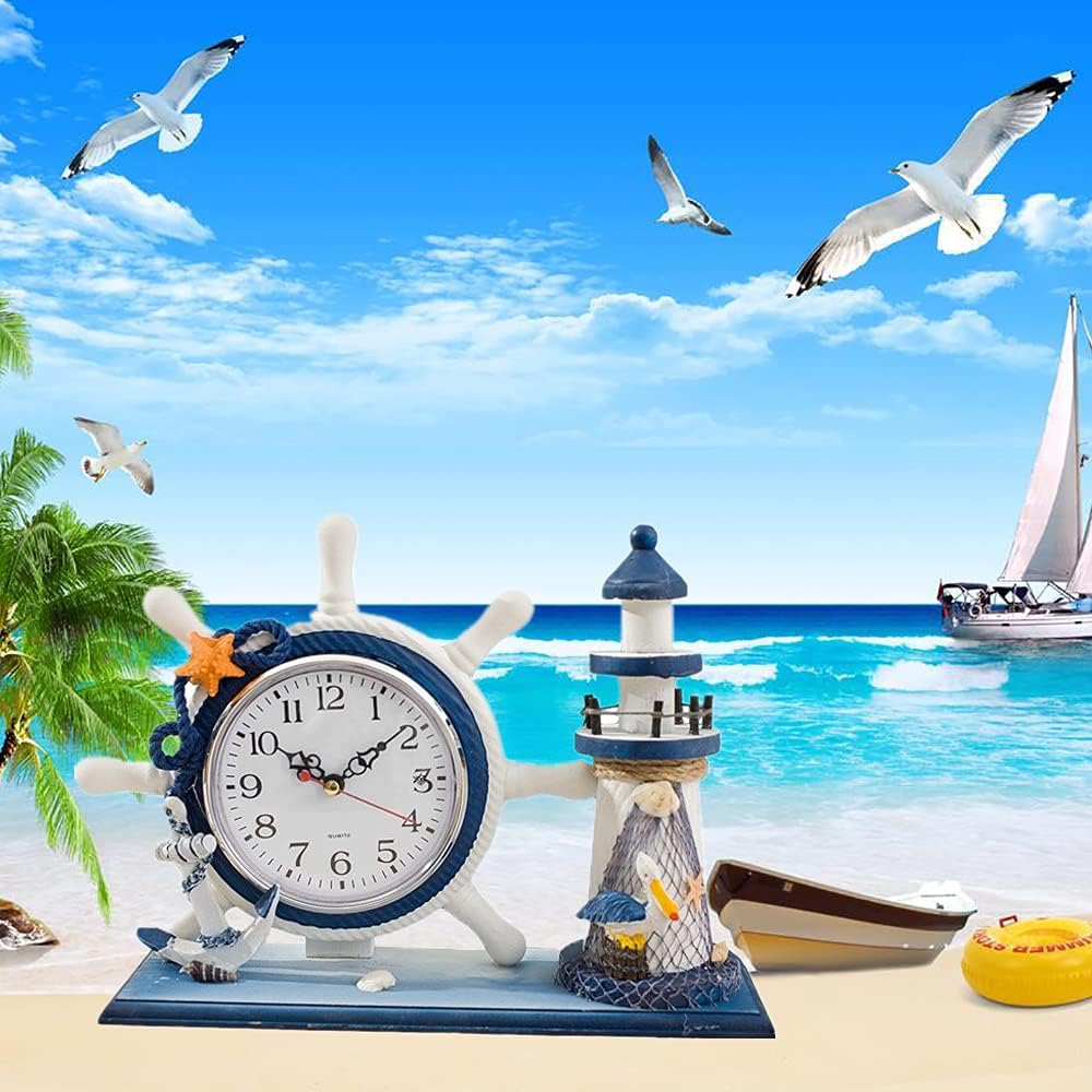 Solid Wood Nautical Mantle Clock V272717