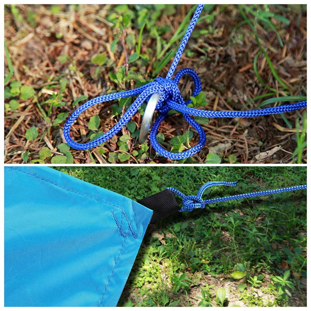 9.8 * 9.8ft Waterproof Camping Tarp Sunshade Rain Shelter Lightweight Tarpaulin Canopy V866