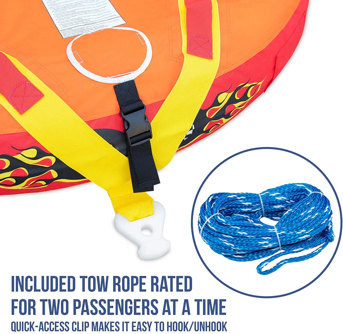 Red Towable Water Tube, 2 Seats M8029