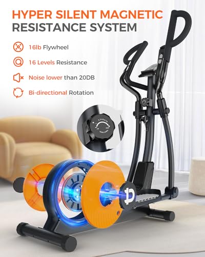 Elliptical Machine with 16-Level Resistance Magnetic Driving System F4146