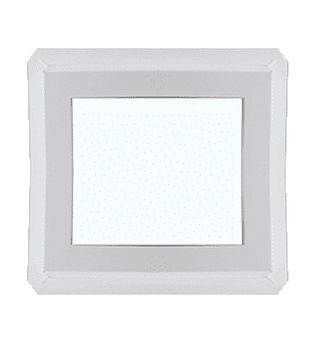 16" x 16" Double Pane Non-Opening Tempered Low-E Glass White Vinyl Window J1369