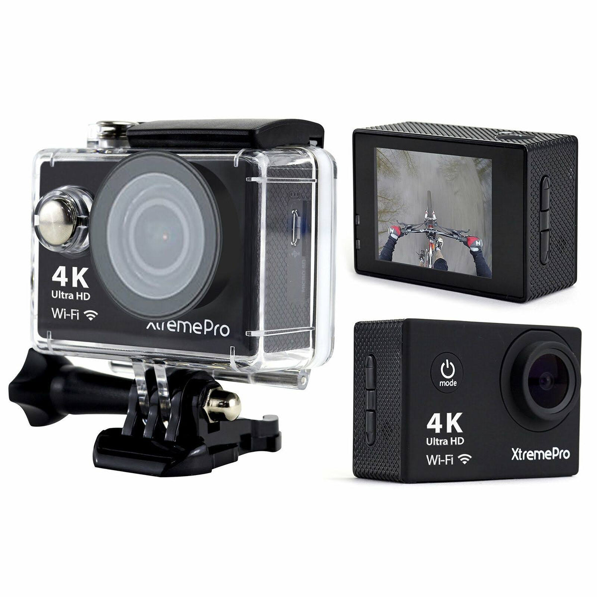 4K Ultra HD Sports Camera Bundle with Wireless Wrist Remote N6824