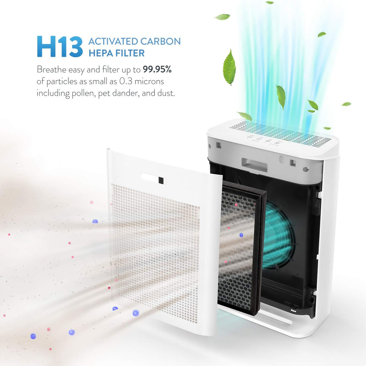 True HEPA Air Purifier with H13 HEPA & Carbon Filter E85572