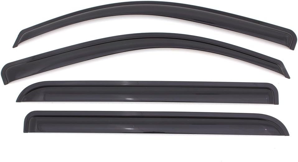 4-Piece Dark Smoke Side Window Deflector A47448