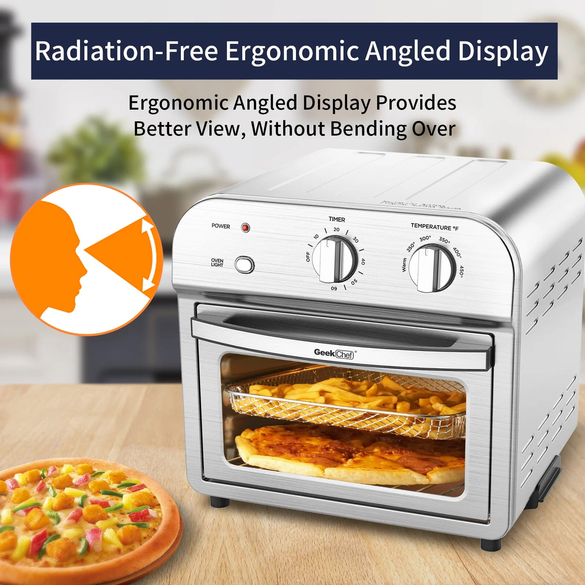 Air Fryer Toaster Oven Combo with Rotisserie And Dehydrator, 1500 W R775