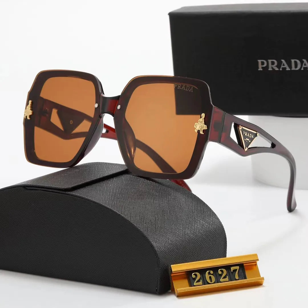 Polarized Triangular Hollow Temple Sunglasses J180895