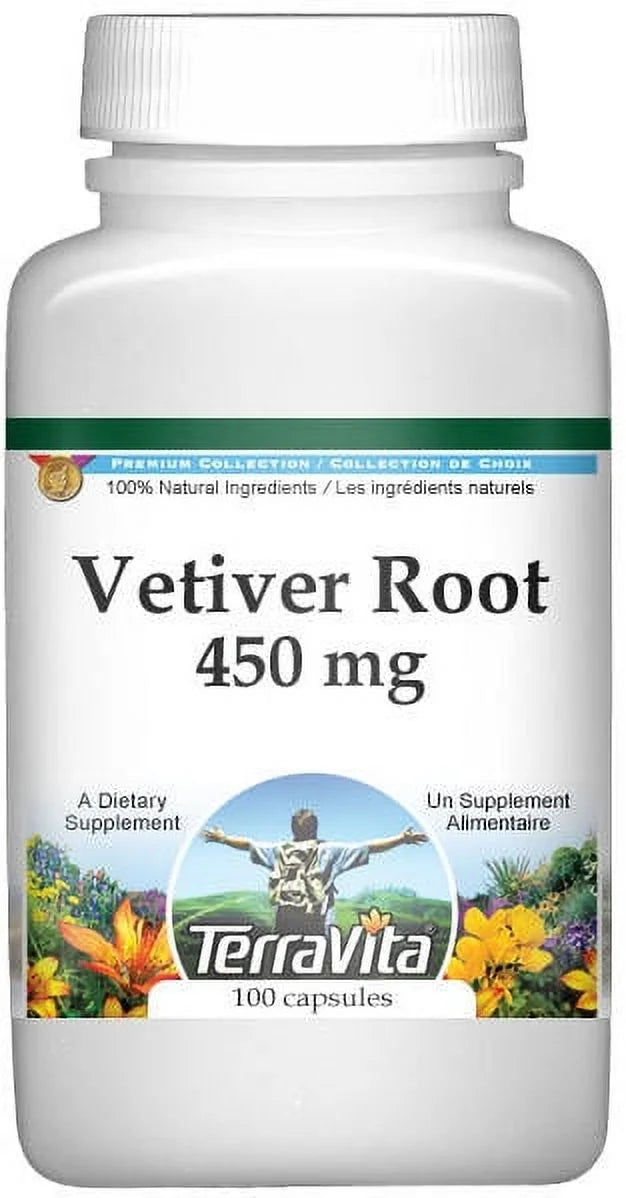 Vetiver Root 450 mg 100 Capsules Q9921