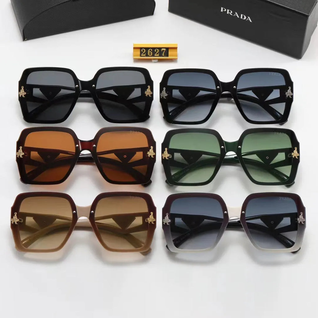 Polarized Triangular Hollow Temple Sunglasses J180895