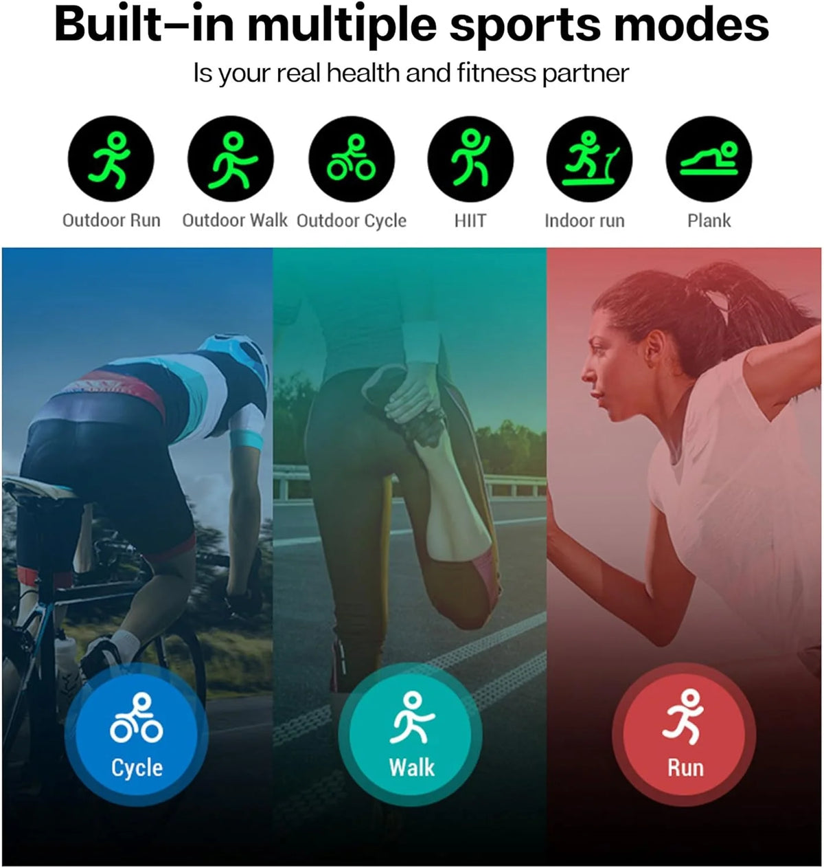 Fitness Tracker Smart Watch with Blood Pressure Monitor R255004