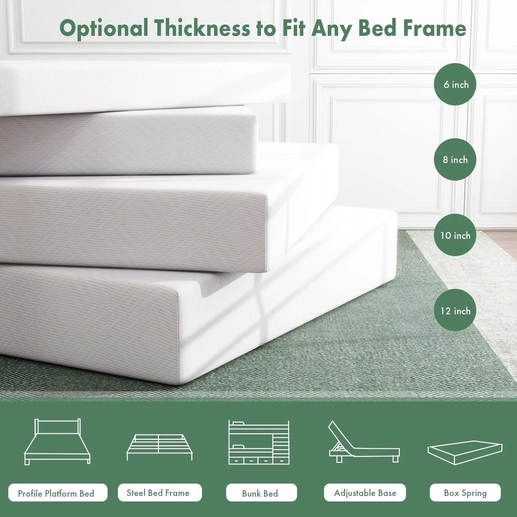 Twin Gel Memory Foam Mattress S161