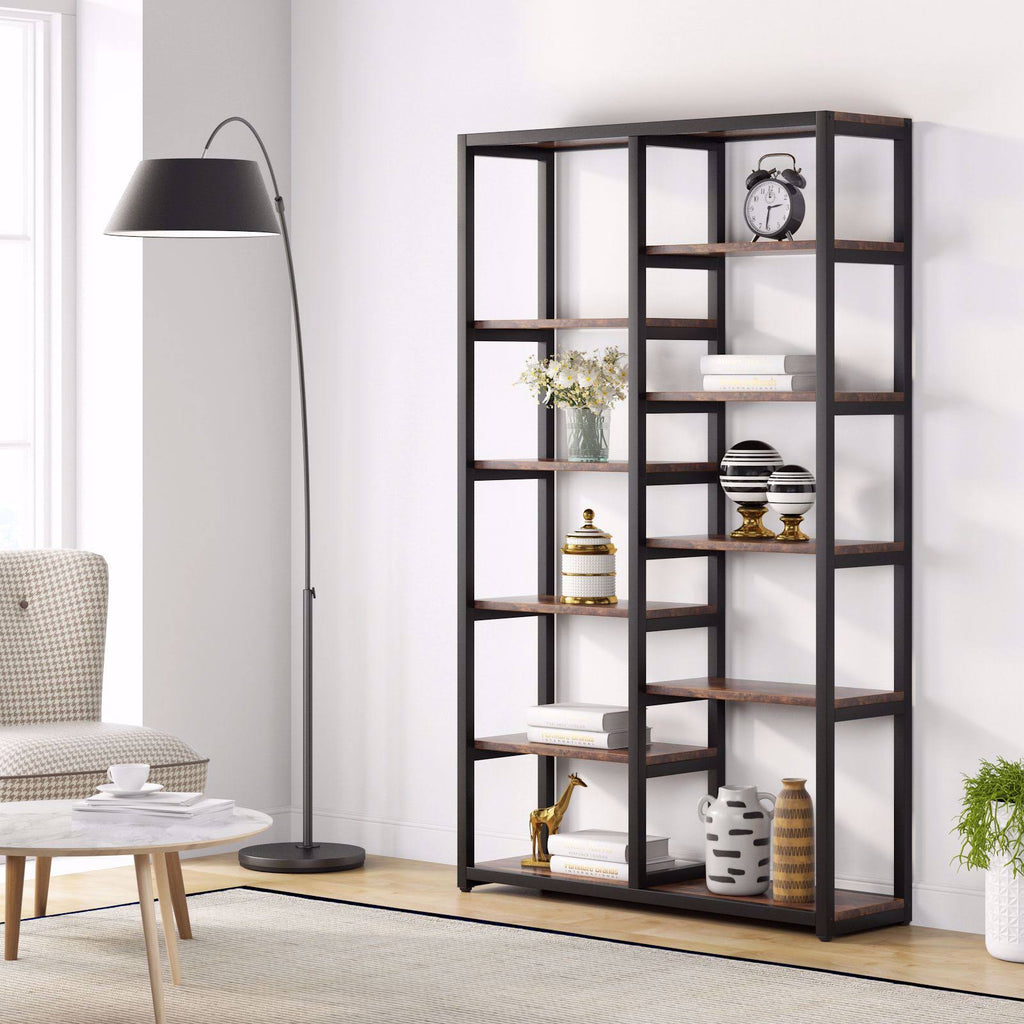 Industrial 10-Open Shelf Etagere Bookcase I675142