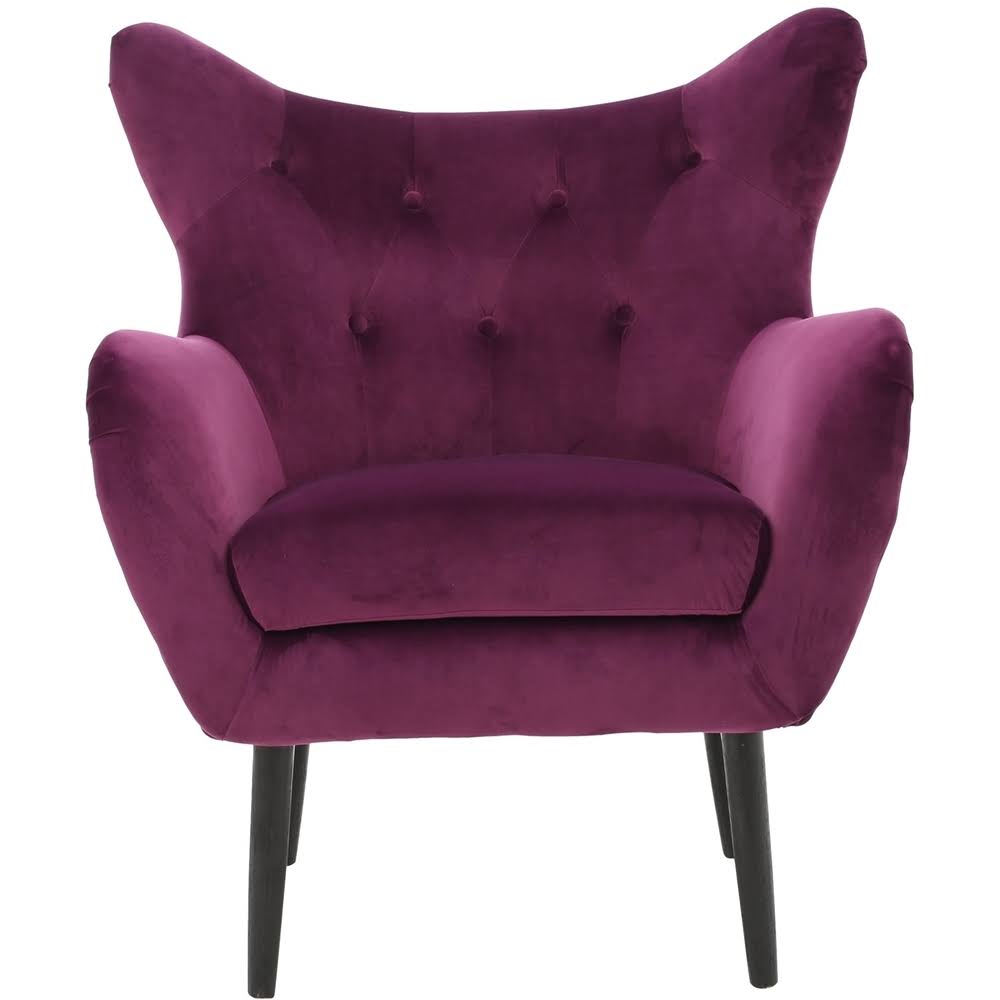 Fuchsia Velvet Armchair Y61048