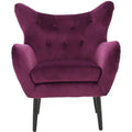 Fuchsia Velvet Armchair Y61048