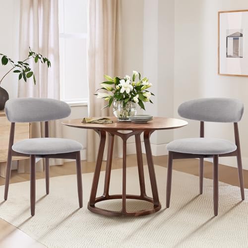 Green Fabric Upholstered Dining Chairs Set of 4 F1352