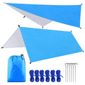 9.8 * 9.8ft Waterproof Camping Tarp Sunshade Rain Shelter Lightweight Tarpaulin Canopy V866