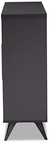 Dark Grey Oak Wine Cabinet W623
