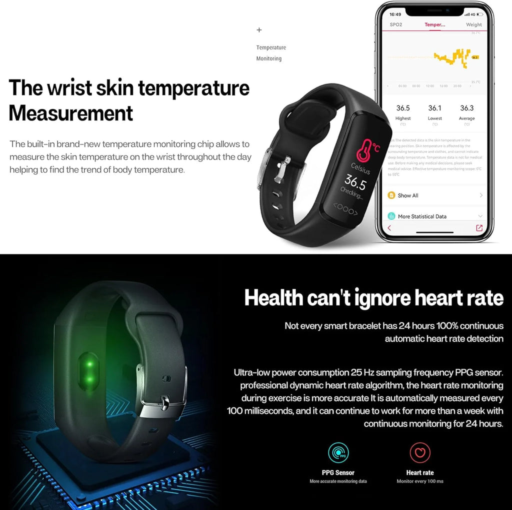 Fitness Tracker Smart Watch with Blood Pressure Monitor R255004
